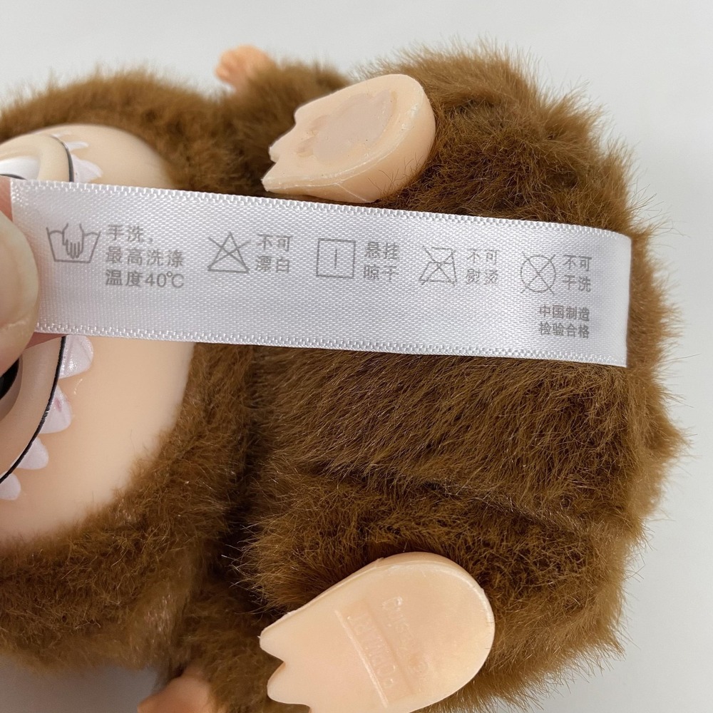 POP MART The Monsters Labubu Plush Figure Toy Brown Bunny Ears Keychain Doll - Picture 8 of 11